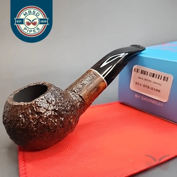 Rossi by Savinelli Sera 8320, Rusticated Author, 6mm [SOLD OUT]