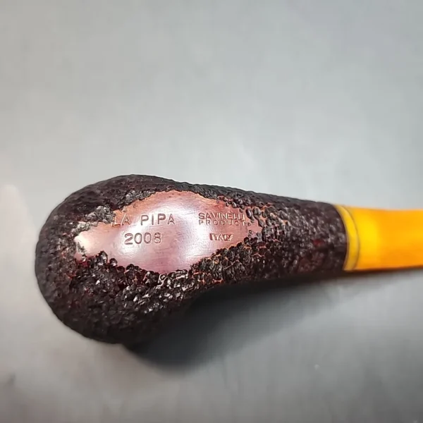 Savinelli La Pipa 2008 (677) Sandblasted Briar Pipe, Unsmoked, 6mm [SOLD OUT] - Image 10