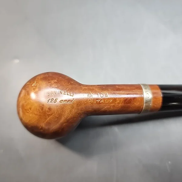 Savinelli 125th Anniversary 104, Smooth Straight Billiard, Italian Estates [SOLD OUT] - Image 10