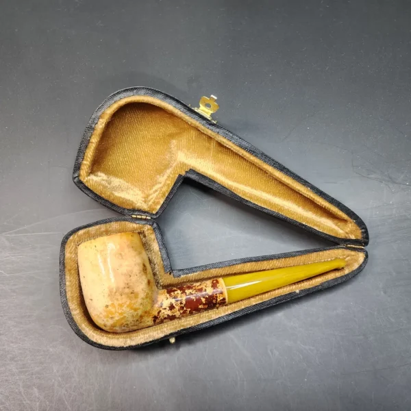 Smooth Billiard Block Meerschaum Pipe, Case [SOLD OUT] - Image 3