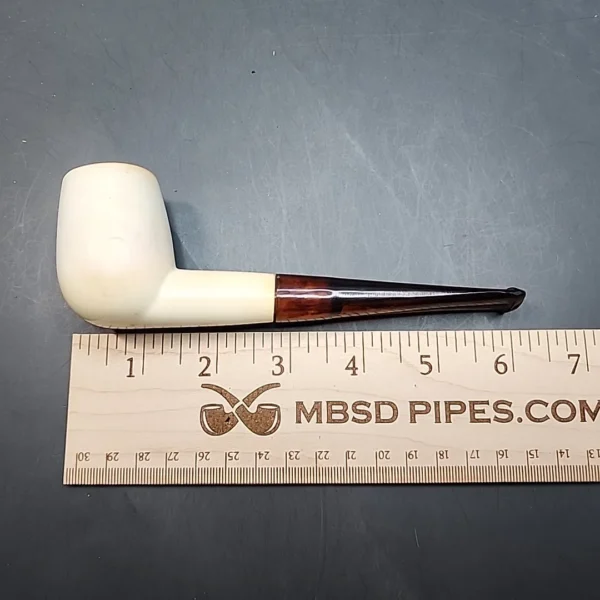 Straight Billiard Block Meerschaum Pipe, 9mm, Turkish Estates [SOLD OUT] - Image 7