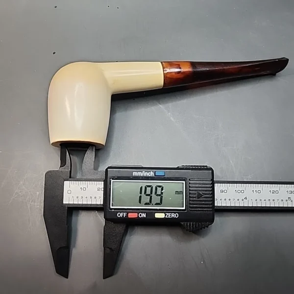 Straight Billiard Block Meerschaum Pipe, 9mm, Turkish Estates [SOLD OUT] - Image 8