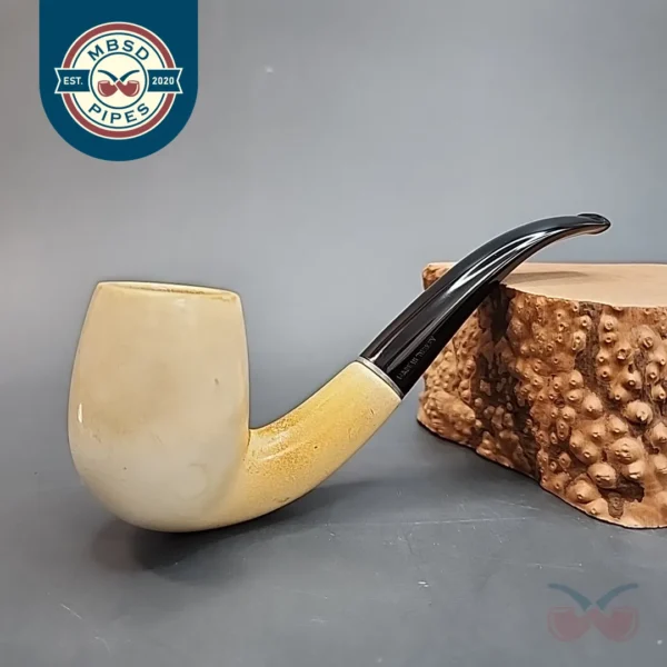 Swan Neck Billiard, Block Meerschaum Pipe [SOLD OUT]