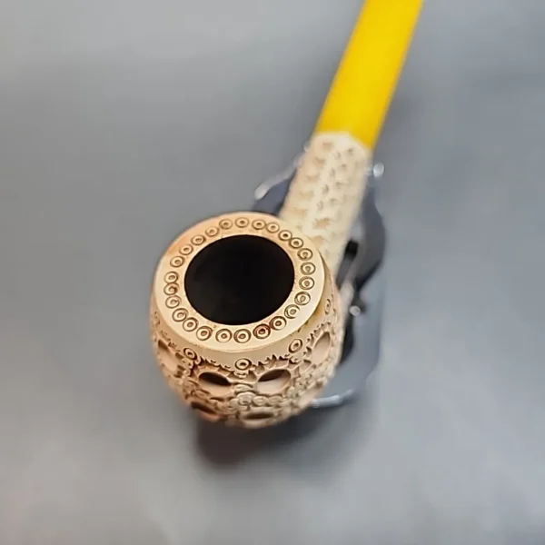 Vintage Lattice Block Meerschaum Pipe, Turkish Estates [SOLD OUT] - Image 5