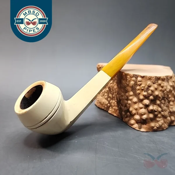 Vintage White Briar Straight Bulldog Briar Pipe, Estate [SOLD OUT]