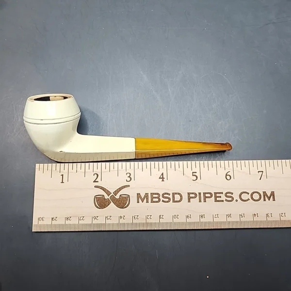 Vintage White Briar Straight Bulldog Briar Pipe, Estate [SOLD OUT] - Image 8