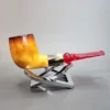 African Meerschaum Military Mount Block Meerschaum Pipe [SOLD OUT] - Image 3