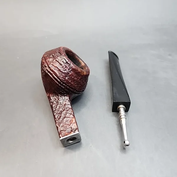 Kaywoodie Relief Grain 98B, Sandblasted Bulldog Estate Briar Pipe [SOLD OUT] - Image 12