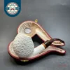 MBSD Meerschaum Deluxe, Rusticated Blowfish, Block Meerschaum Pipe, 9mm [SOLD OUT]