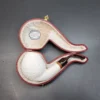 MBSD Meerschaum Deluxe, Rusticated Blowfish, Block Meerschaum Pipe, 9mm [SOLD OUT] - Image 3
