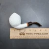 MBSD Meerschaum Deluxe, Rusticated Blowfish, Block Meerschaum Pipe, 9mm [SOLD OUT] - Image 11