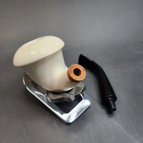 MBSD Meerschaum Deluxe, Bent Calabash, Block Meerschaum Pipe [SOLD OUT] - Image 13