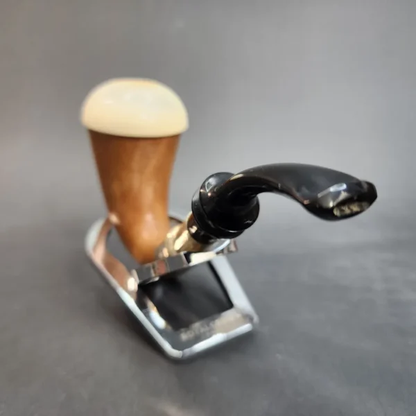 MBSD Meerschaum Calabash Block Meerschaum Pipe, Sterling Silver - Image 6