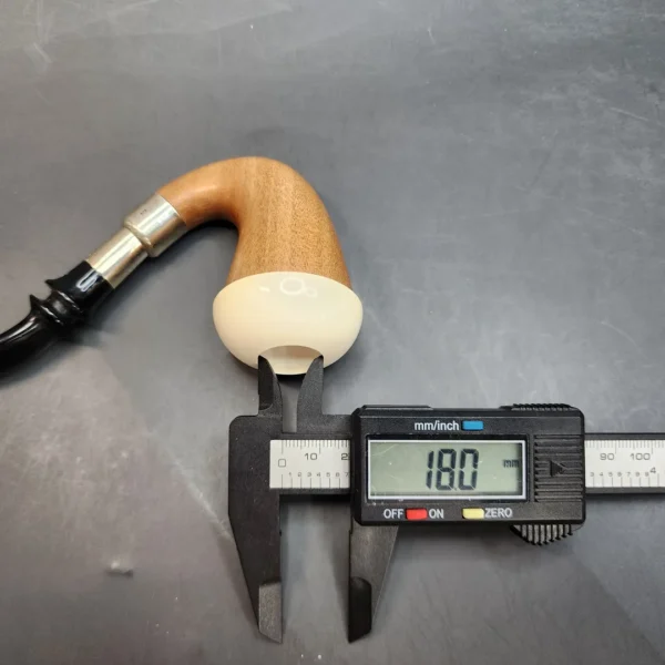 MBSD Meerschaum Calabash Block Meerschaum Pipe, Sterling Silver - Image 12