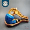 MBSD Meerschaum Deluxe, Blue Dublin, Block Meerschaum Pipe [SOLD OUT]