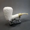 MBSD Meerschaum Deluxe, Rusticated Acorn, Block Meerschaum Pipe, 9mm [SOLD OUT] - Image 3
