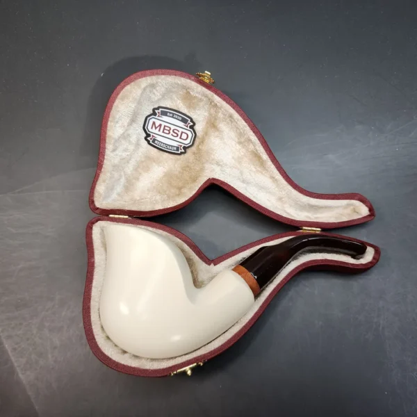 MBSD Meerschaum Deluxe, Freehand Block Meerschaum Pipe, 9mm [SOLD OUT] - Image 3