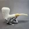 MBSD Meerschaum Deluxe, Rusticated Acorn, Block Meerschaum Pipe, 9mm [SOLD OUT] - Image 4