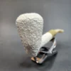 MBSD Meerschaum Deluxe, Rusticated Acorn, Block Meerschaum Pipe, 9mm [SOLD OUT] - Image 5