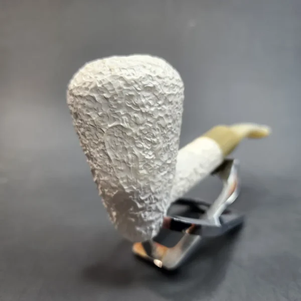 MBSD Meerschaum Deluxe, Rusticated Acorn, Block Meerschaum Pipe, 9mm [SOLD OUT] - Image 5