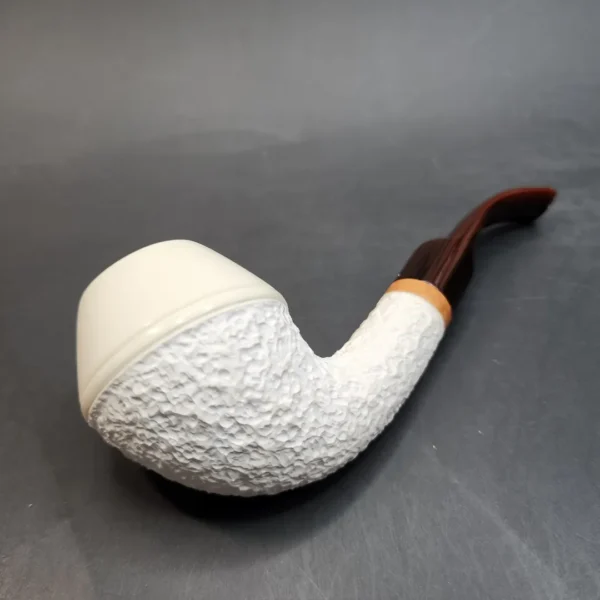 MBSD Meerschaum Deluxe, Bent Rhodesian, Block Meerschaum Pipe, 9mm [SOLD OUT] - Image 10