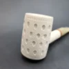 MBSD Meerschaum Deluxe, Lattice Poker, Block Meerschaum Pipe, 9mm [SOLD OUT] - Image 5
