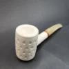 MBSD Meerschaum Deluxe, Lattice Poker, Block Meerschaum Pipe, 9mm [SOLD OUT] - Image 6