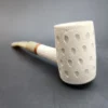 MBSD Meerschaum Deluxe, Lattice Poker, Block Meerschaum Pipe, 9mm [SOLD OUT] - Image 7