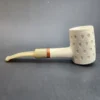 MBSD Meerschaum Deluxe, Lattice Poker, Block Meerschaum Pipe, 9mm [SOLD OUT] - Image 8