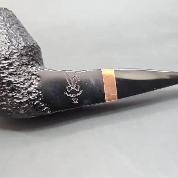 Morgan Pipes Blackjack 32, Sandblasted Black Rhodesian, Unsmoked [SOLD OUT] - Image 4