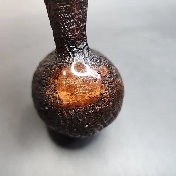 Buckeye Sandblasted Freehand Tobacco Pipe, USA [SOLD OUT] - Image 9