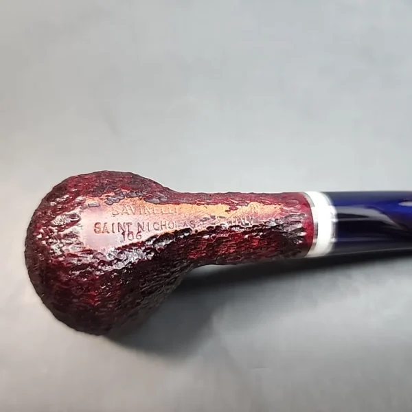 Savinelli 2023 Saint Nicholas 106, Sandblasted Briar Pipe, 6mm [SOLD OUT] - Image 8