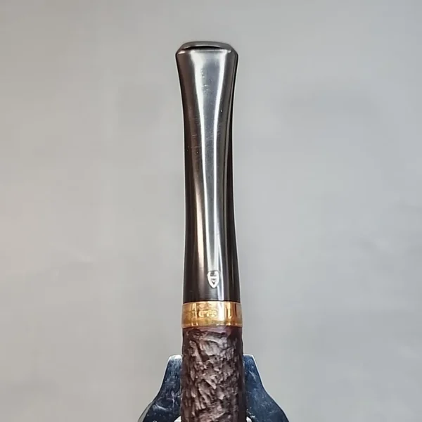 Gold Banded Astleys Rusticated Group 3 Straight Billiard Estate Briar Pipe, English Estates - Image 5