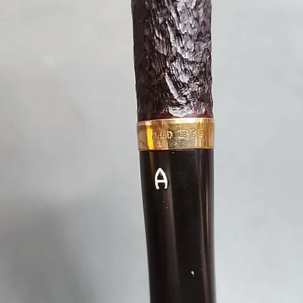 Gold Banded Astleys Rusticated Group 3 Straight Billiard Estate Briar Pipe, English Estates - Image 11