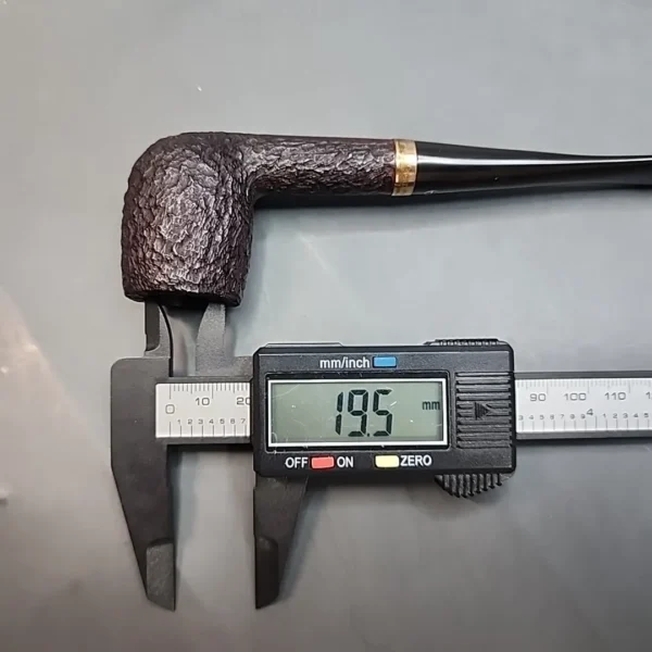 Gold Banded Astleys Rusticated Group 3 Straight Billiard Estate Briar Pipe, English Estates - Image 13