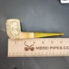 Vintage Floral Straight Billiard Block Meerschaum Pipe, Turkish Estates [SOLD OUT] - Image 10