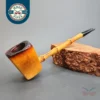 African Block Meerschaum Panel Pipe, Bamboo Shank Pipe [SOLD OUT]