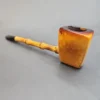 African Block Meerschaum Panel Pipe, Bamboo Shank Pipe [SOLD OUT] - Image 5