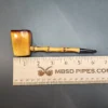 African Block Meerschaum Panel Pipe, Bamboo Shank Pipe [SOLD OUT] - Image 10