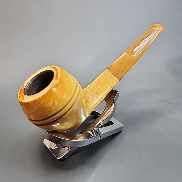 African Meerschaum Straight Bulldog Block Meerschaum Pipe [SOLD OUT] - Image 3
