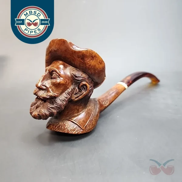 Antique M&T Carved Estate Briar Pipe, German Estates (Müllenbach & Thewald) [SOLD OUT]