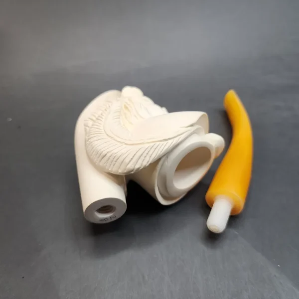 Vintage Block Meerschaum Pipe, Bearded Man, Unsmoked [SOLD OUT] - Image 12