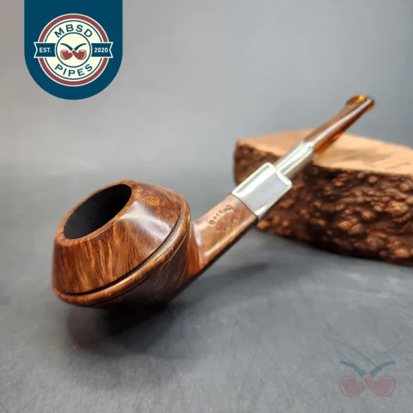 Becker & Musico M Roma, Sterling Silver Spigot Bulldog Pipe, Italian Estates [SOLD OUT]