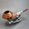 Becker & Musico M Roma, Sterling Silver Spigot Bulldog Pipe, Italian Estates [SOLD OUT] - Image 3