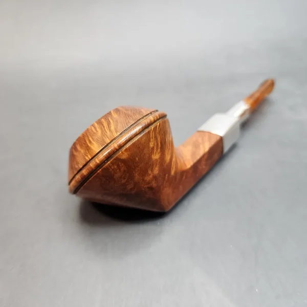Becker & Musico M Roma, Sterling Silver Spigot Bulldog Pipe, Italian Estates [SOLD OUT] - Image 9