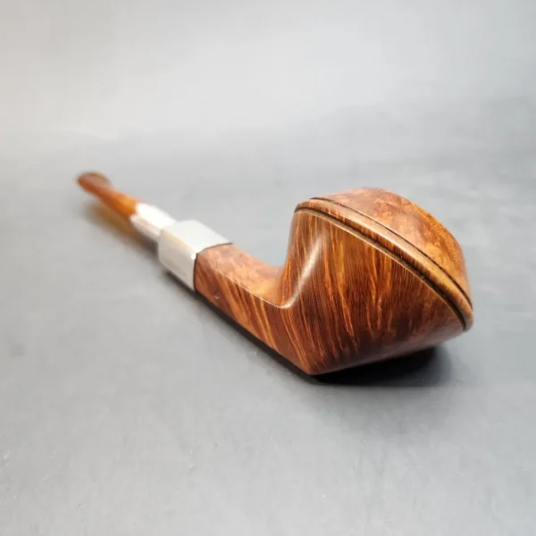 Becker & Musico M Roma, Sterling Silver Spigot Bulldog Pipe, Italian Estates [SOLD OUT] - Image 10