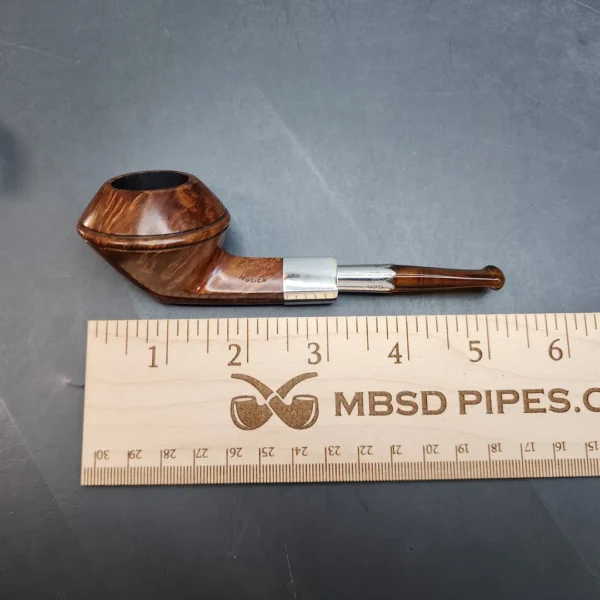 Becker & Musico M Roma, Sterling Silver Spigot Bulldog Pipe, Italian Estates [SOLD OUT] - Image 11