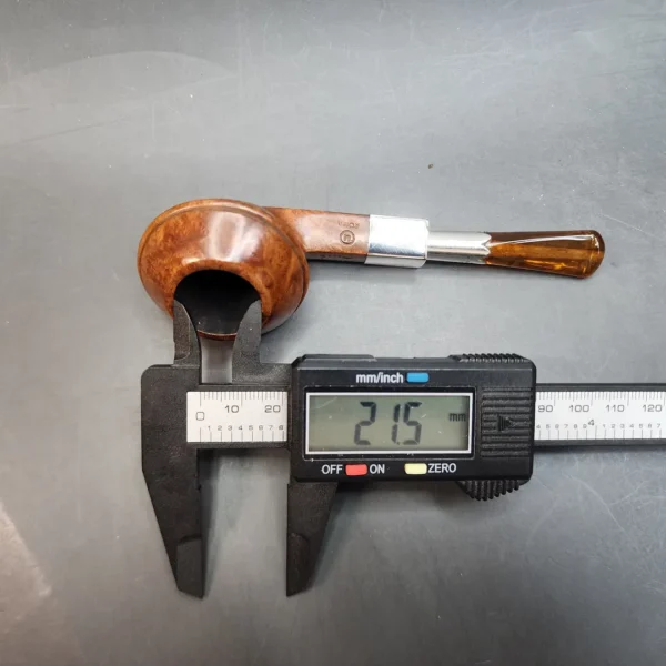 Becker & Musico M Roma, Sterling Silver Spigot Bulldog Pipe, Italian Estates [SOLD OUT] - Image 12