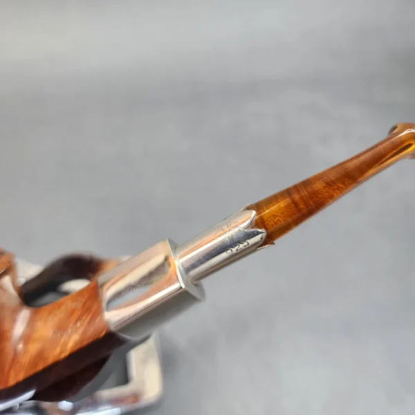 Becker & Musico M Roma, Sterling Silver Spigot Bulldog Pipe, Italian Estates [SOLD OUT] - Image 14