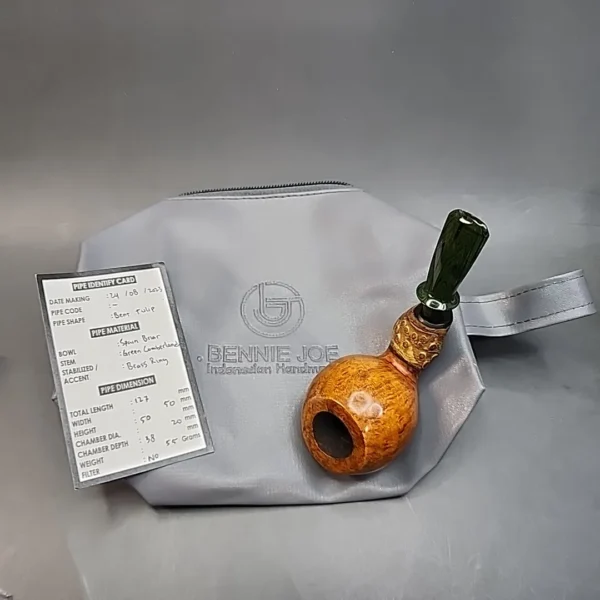 Bennie Joe Tulip Bamboo Shank Briar Pipe, Indonesia [SOLD OUT] - Image 14